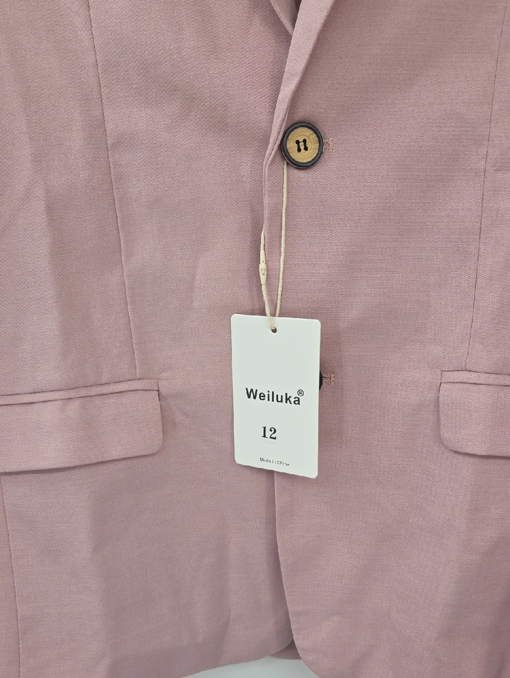 Boys Light Pink Four-Piece Tailored Suit with Vest And Bow Tie NWT